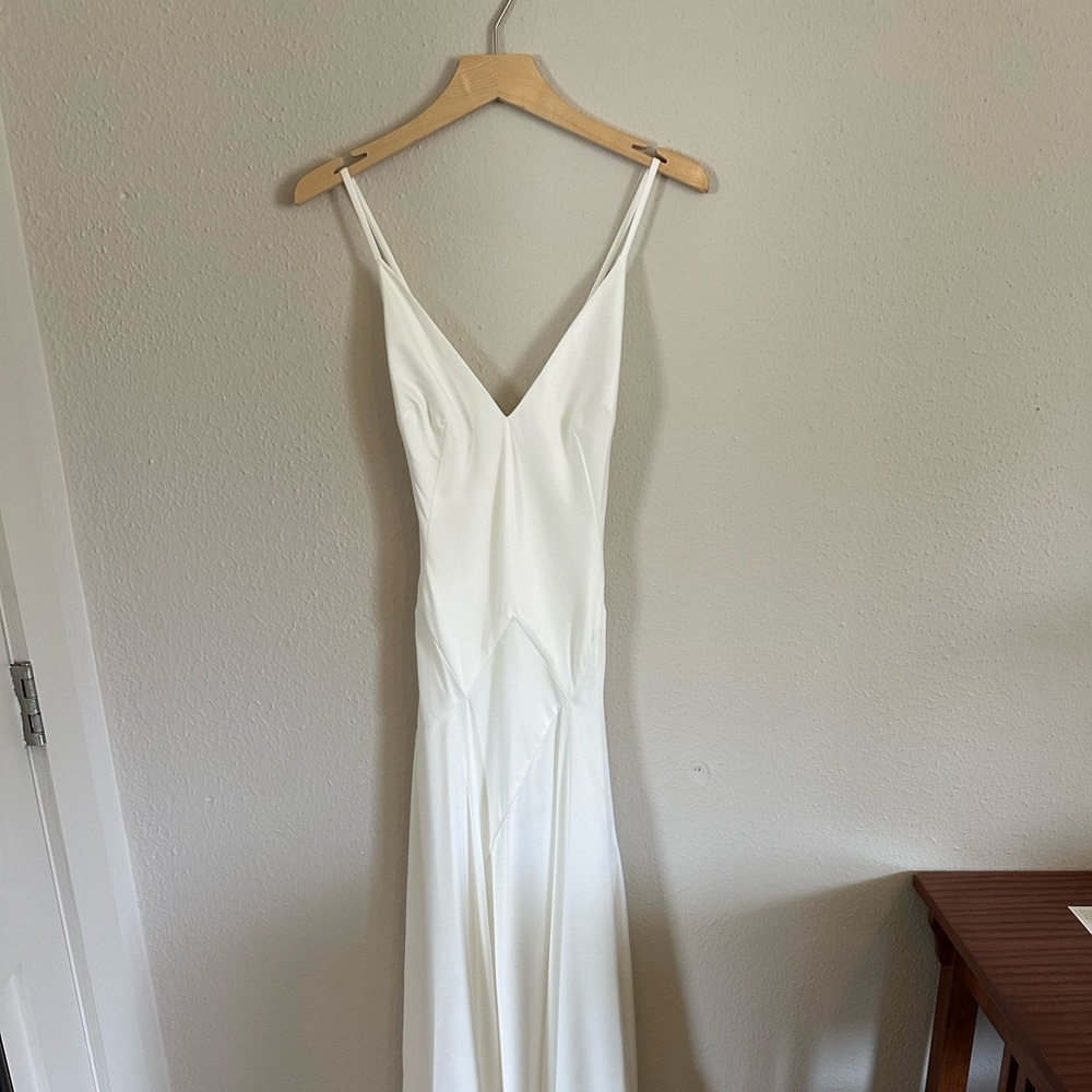 ASOS wedding line silk ivory dress. US size 2.